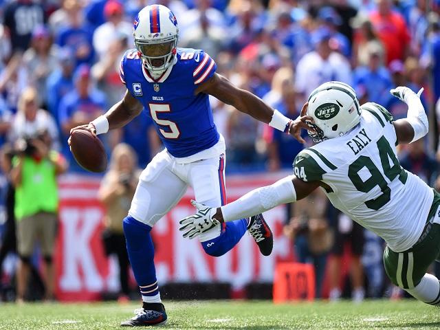 Can QB Tyrod Taylor (above) cope with the pressure against Denver?